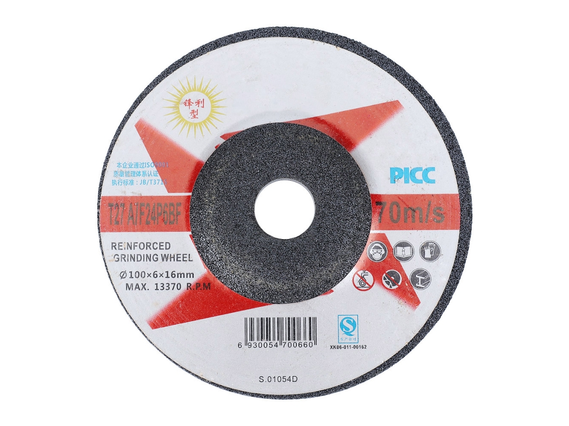 10 Peças De Disco De Lixa De Resina Circular Para Polimento De Lixa, Ferramenta De Ângulo Eficiente (100x6x16mm)