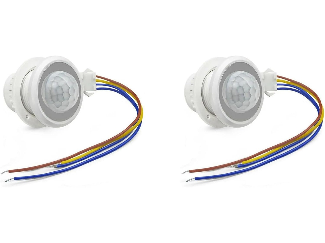 Interruptor De Luz Com Sensor Movimento Pir Ac85-265v Para Iluminação Retardo Tempo E Ajuste