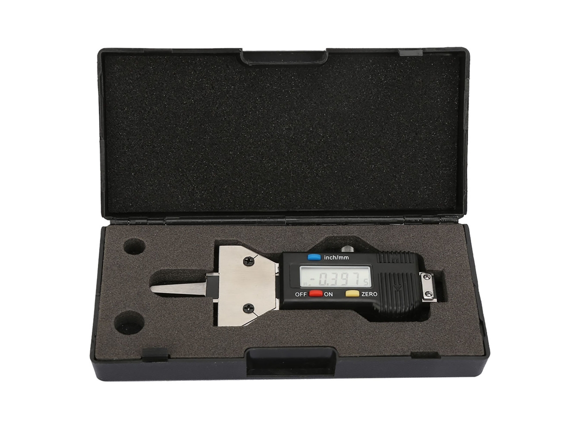 Medidor de profundidade de pneus digital LCD 0-25mm 0,01mm