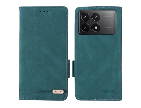 Para Xiaomi Poco F6 Pro 5g/ Redmi K70 5g/ K70 Pro 5g Capa Folio Design Couro Capa De Telefone Decoração De Hardware