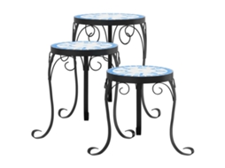 Plant Stand, Plant Stands Vidaxl Azul Cerâmica (26 X 35 Cm)