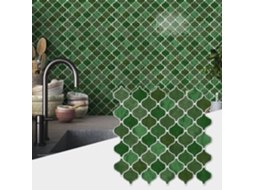 Lurelia Azulejo Adesivo Folhas Removível 12 Unidades 30x30 Cm
