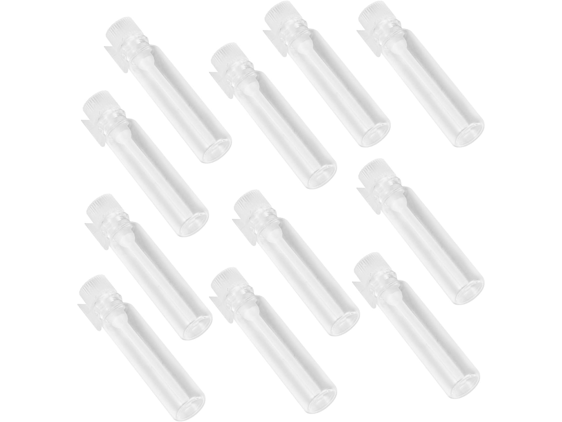 Conjunto De 50 Frascos De Vidro Vazios, Recarregáveis E Compactos