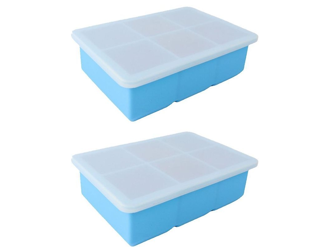 Bandeja De Gelo Reutilizável Flexível Para Bebidas Geladas, Café Gelado, Sucos E Mais Azul Céu