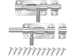 Conjunto De 4-travas Segurança Para Portas Deslizantes Em Aço Inoxidável, Resistentes, Para Portões De Galpões, Celeiros