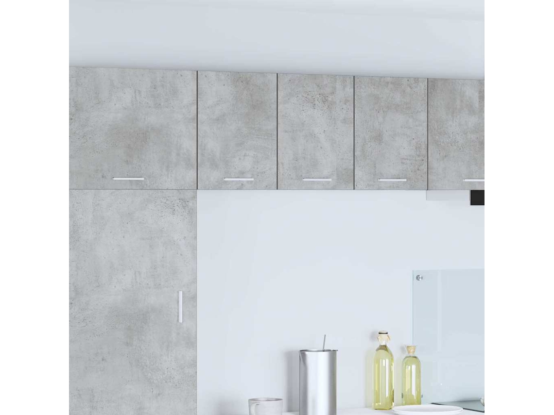 Vidaxl Armário Suspenso 2 Pcs Cinza Concreto E Branco 30 X 31 X 40 Cm
