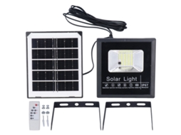 Luminária Solar AQUAFORGE de parede com 44 Leds, ip67, ângulo ajustável para jardim com instalação simples
