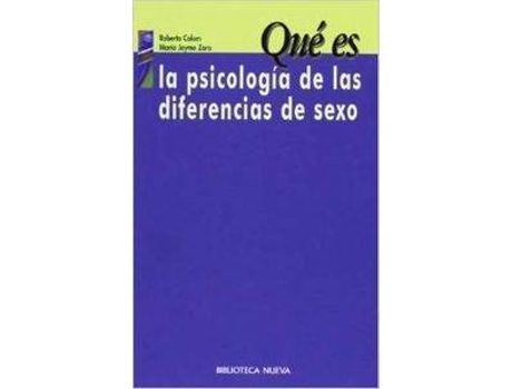Livro Que Es La Psicologia De Las Diferencias De Sexo