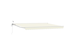 Maison Exclusive - Toldo Retrátil Elétrico Creme E Branco 5 X 3 M