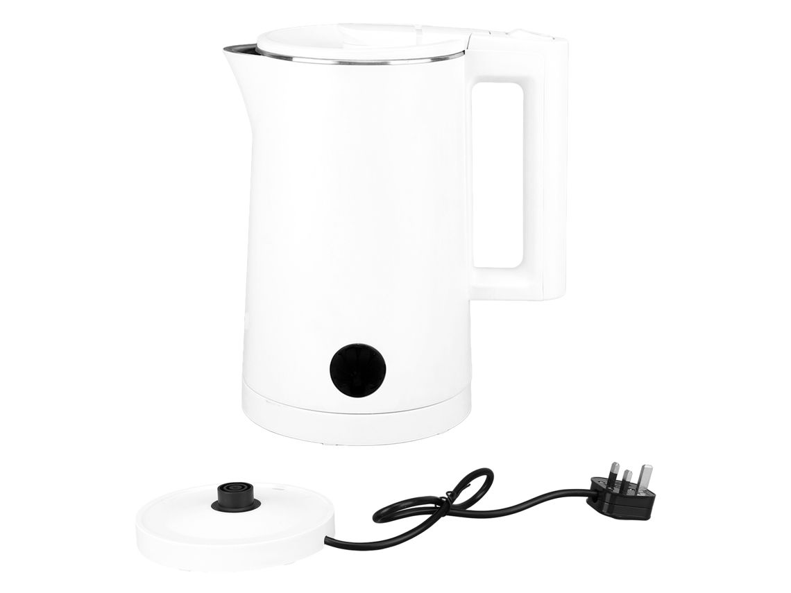 Chaleira Elétrica 2000w Em Aço Inoxidável 304 Com 2l, Dupla Camada, Sem Fio, Desligamento Automático E Proteção Contra Seco, Plugue Uk 220v