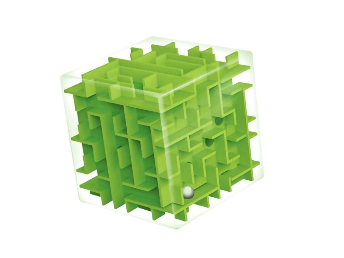 Brinquedo De Labirinto De Cubo 3d Com Bolas Rodantes Jogo De Quebra-cabeça Inteligente Para Crianças