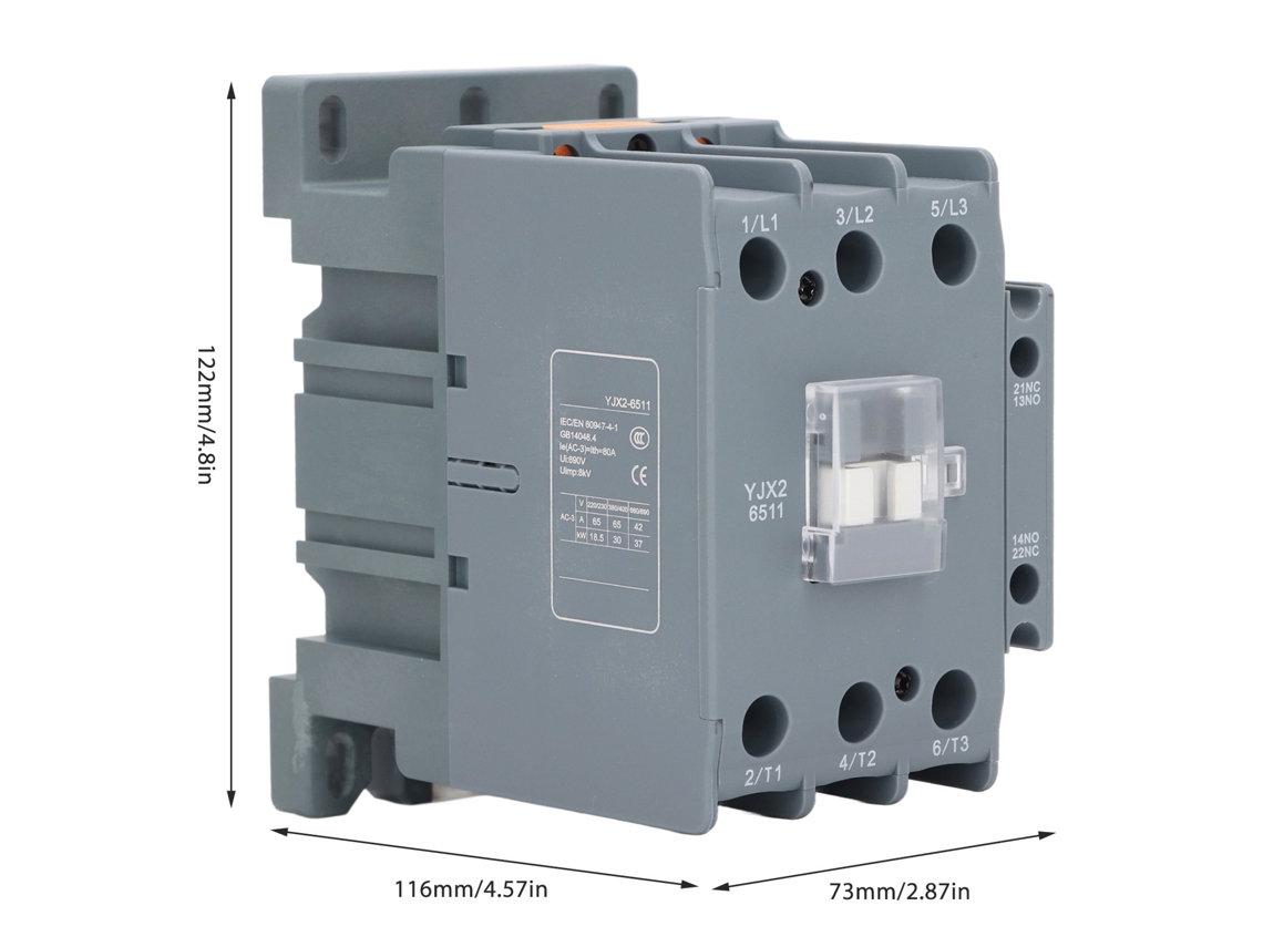 Contator Ca 65a 3 Polos Para Rail Din 110v