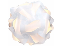 Lámpara Puzzle - Lámpara de Techo o de Noche IQ Luz Blanca Talla M. Ensamblaje con 30 Piezas y 15 Patrones. Diámetro Aprox. C-aquaforge