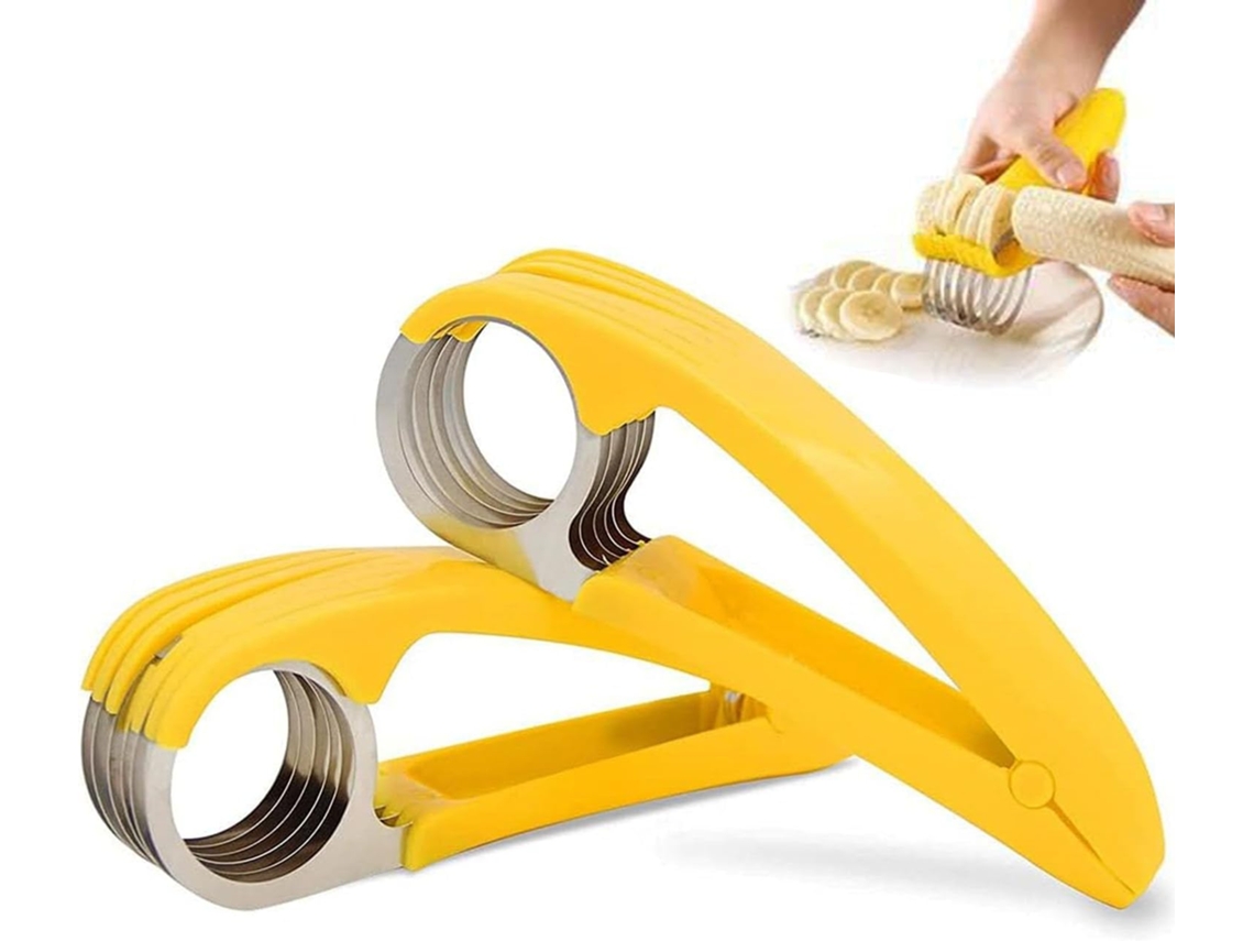 Cortador De Plátanos De 2 Piezas Para Frutas Y Salchichas