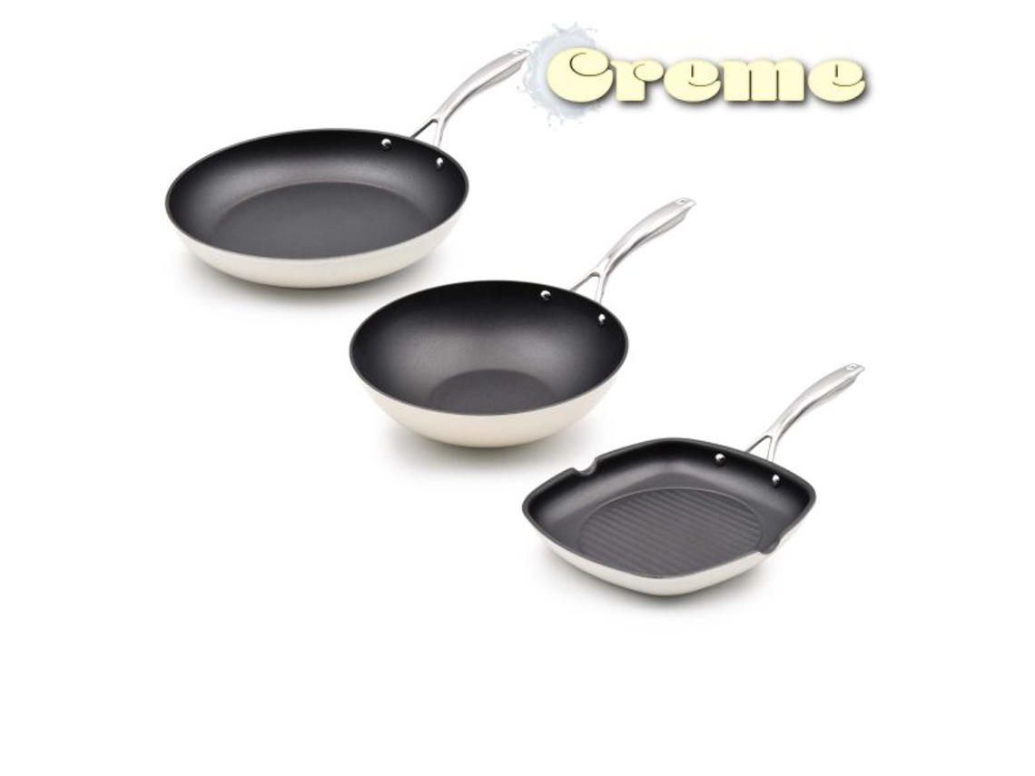 Conjunto Indução 3 Peças Creme