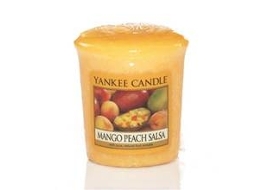 YANKEE CANDLE Mango Peach Salsa Candle Aromatic Votive Candle 49.0G