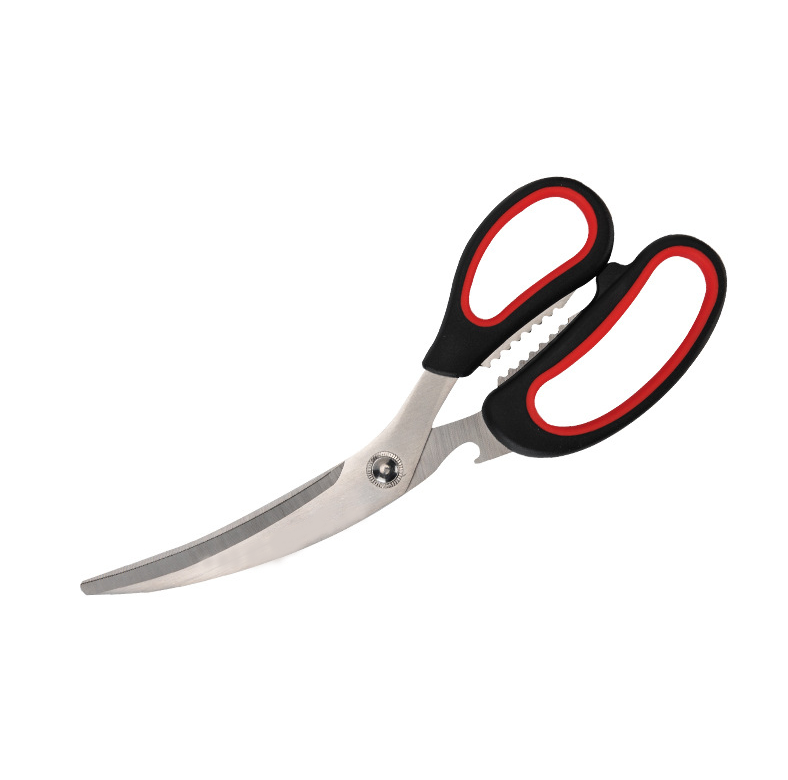 Tesoura De Cozinha Multifuncional Com Lâmina Curva Tesoura Para Aves Comprimento Total 25 Cm Tesoura De Aço Inoxidável Para Frango Aquaforge