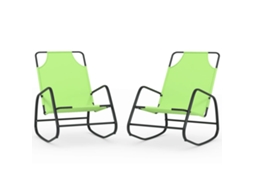 Sun Lounger, Sun Loungers Vidaxl Verde Tecido (n/a)