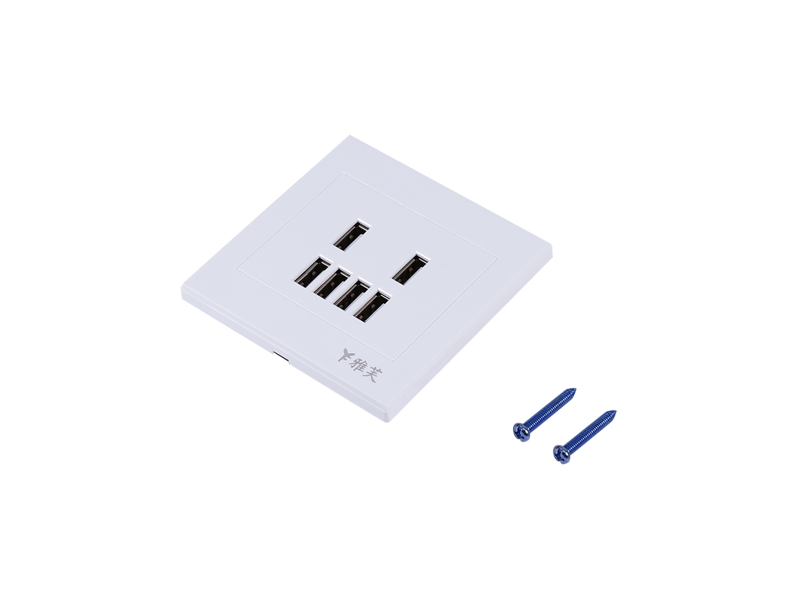 Laxiscreed Tomada Usb De 6 Portas Com Carregamento Rápido 3,4a Para Portugal