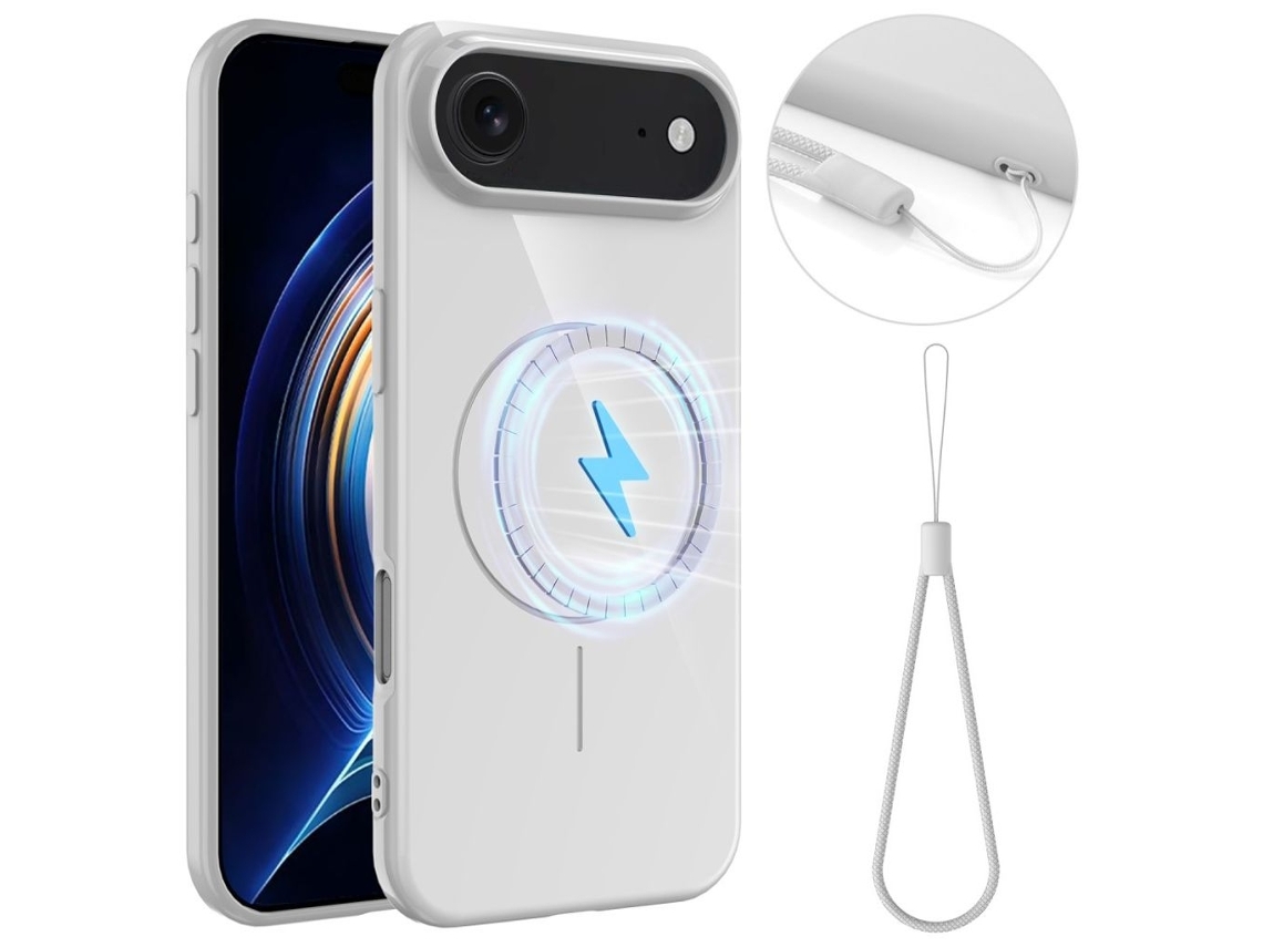 Capa Magsafe Para Iphone Air Com Alça - Branca