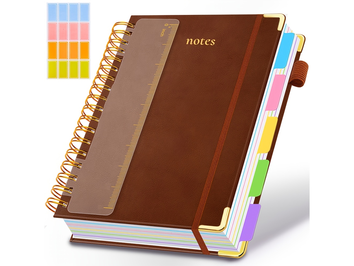 Caderno Espiral A5 Com Capa Dura, 300 Páginas, Papel Grosso, Para Planejamento