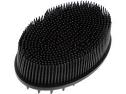 Escova De Silicone Dupla Face Homoyoyo Para Meninos E Meninas, Escova Macia Para Shampoo E Massagem Corporal, Preta