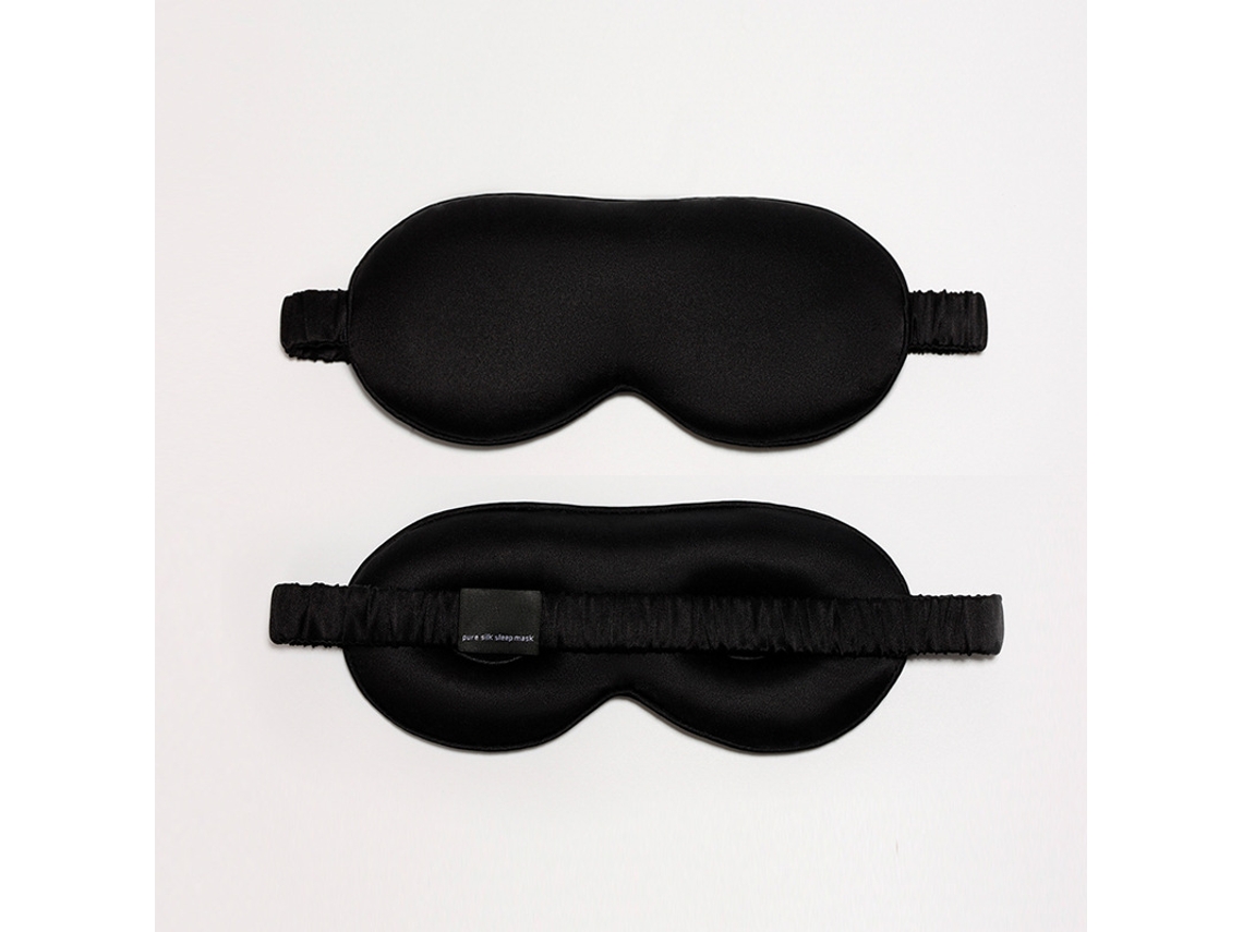 Máscara De Dormir Ajustável Em Seda De Amoreira 100% Pura venda Suave E Agradável, Bloqueia A Luz Perfeitamente Preto Hexinyigjly