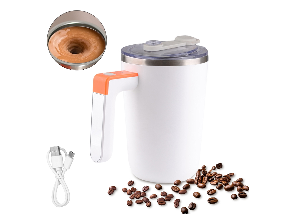 Caneca Auto Misturadora com Aquecimento Inox Recarregável PRATO