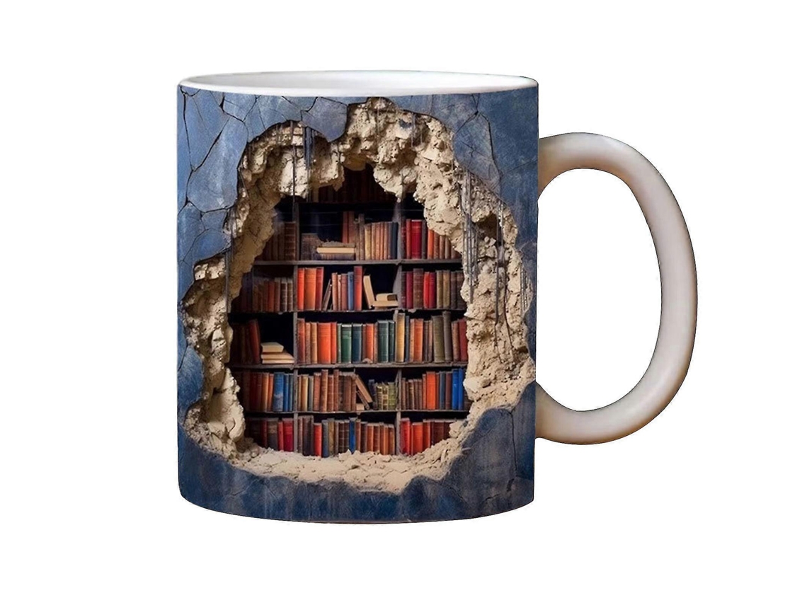 Caneca De Estante 3d Cool Birthday Christmas Gifts For Him Her Caneca De Café De Cerâmica Hengjian