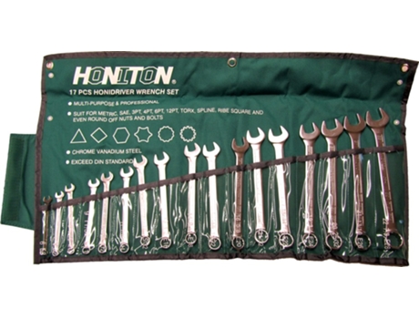 Chaves de boca 17 peças 6 22mm Honiton