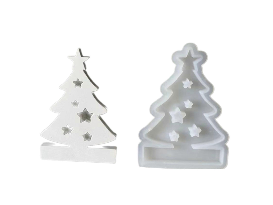 Molde De Silicone Para Decoração De Árvore De Natal E Castiçal