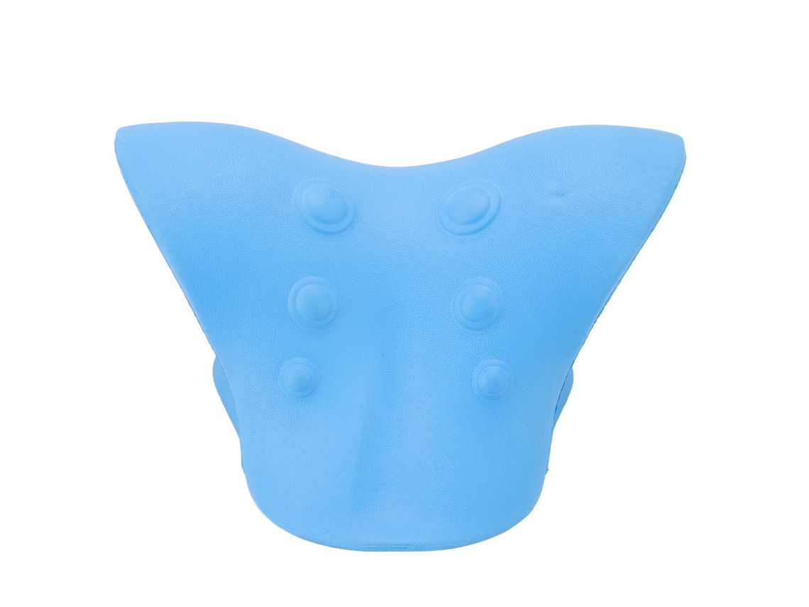 Almofada de Massagem Cervical com Design em U para Alívio Cervical, Azul AQUAFORGE
