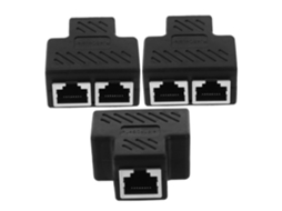 Cabo Divisor Ethernet Duplo De 3 Peças, Adaptador Divisor Ethernet, Expansão De Alta Qualidade Cabo Divisor Ethernet Duplo De 3 Peças, Gokoco