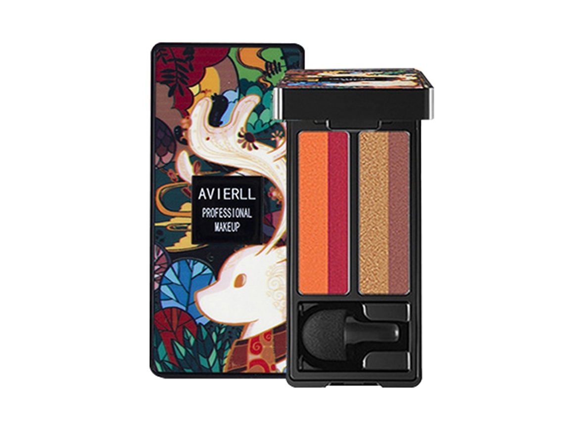 Paleta De Sombra De Olhos Multicolor - Glitter E Matte, À Prova D'água E De Longa Duração, 2 Gradientes, Textura Suave