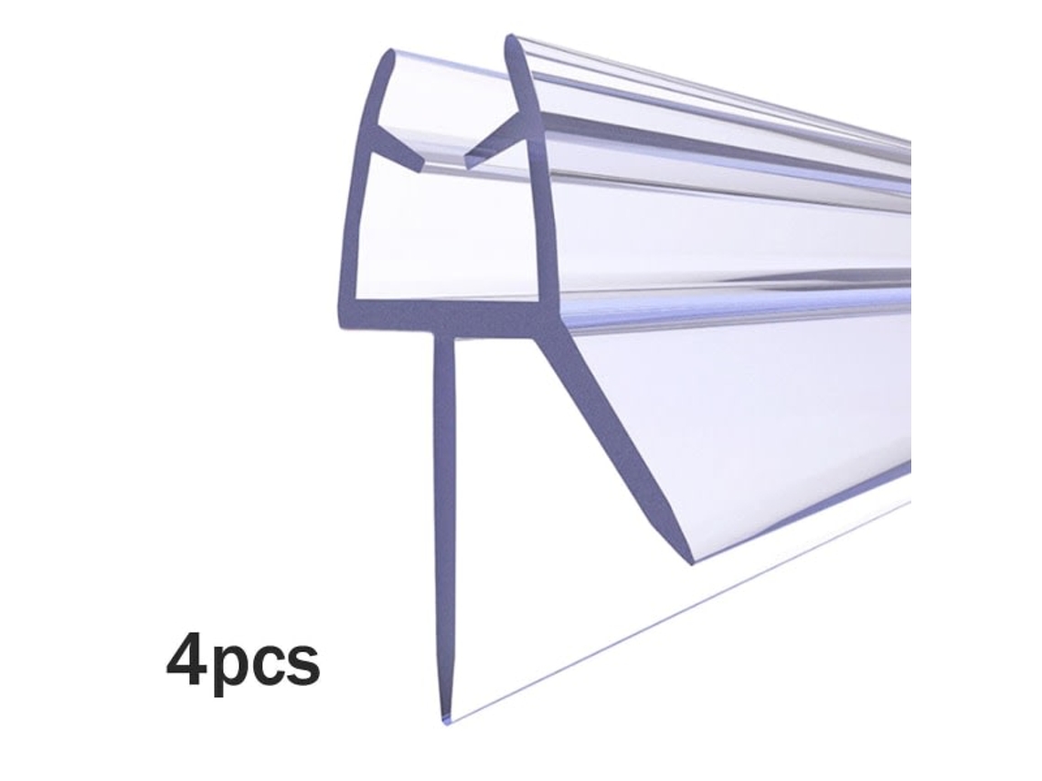 Conjunto De 4 Peças De Tiras De Vedação Em Pvc Para Porta De Box De Chuveiro Com Tela De Vidro, No Banheiro