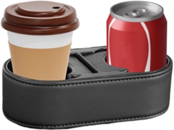 Porta-copos universal para carro, organizador de console e porta-bebidas.