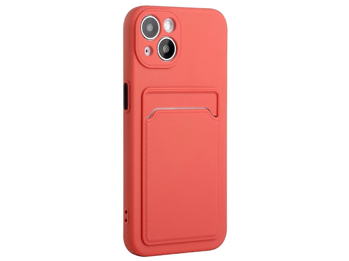 Capa Protetora De Tpu Macio Para Iphone 14 Plus Com Porta-cartões