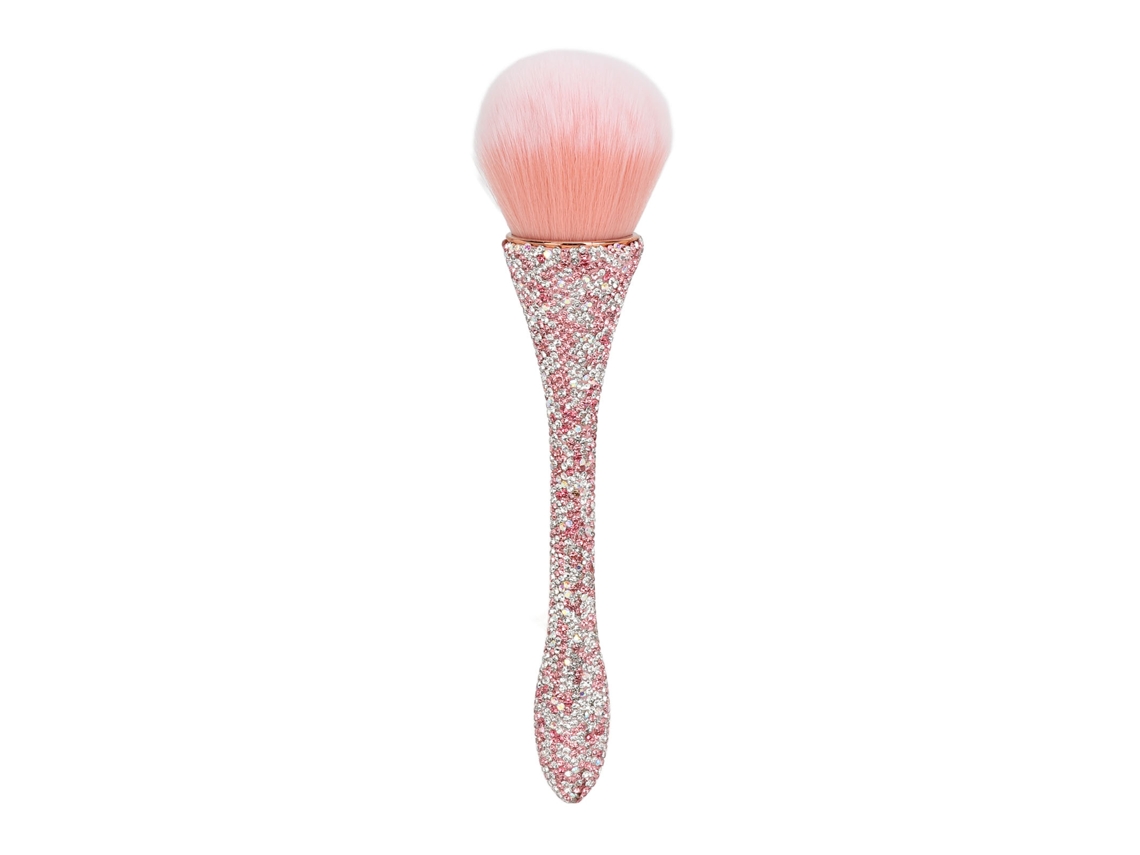 Pincel De Limpieza De Polvo Para Uñas Con Pelo De Nylon Suave Y Mango Cómodo Rosa