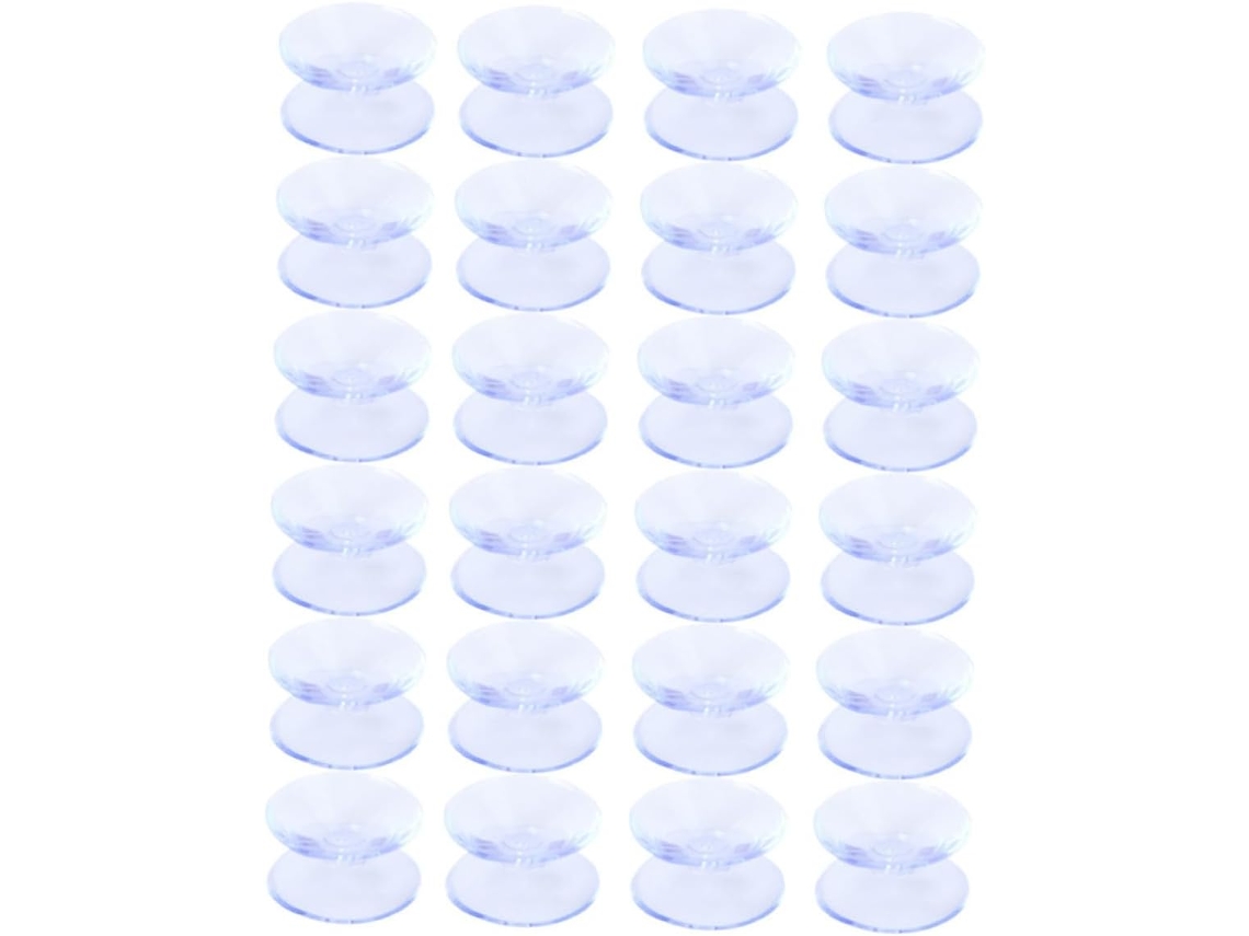 Conjunto De 24 Peças Almofadas Antiderrapantes Transparentes Com Ventosas Duplas Silicone Para Mesas Vidro, Resistentes