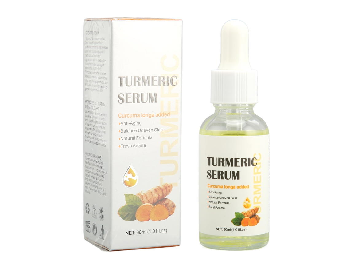 Suero De Cúrcuma 30ml Para Cuidados Com A Pele E Correção De Manchas Escuras