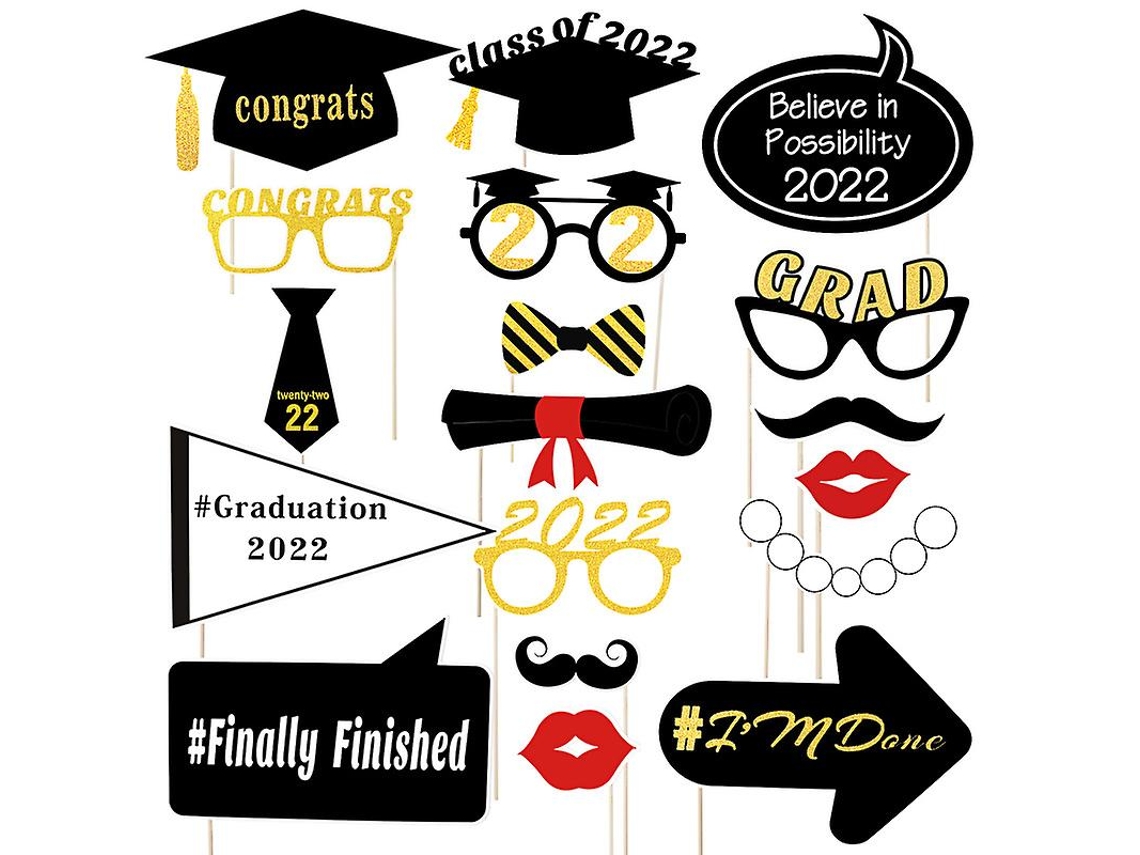 18 Peças De Decorações Para Festa De Formatura 2022 Allinless