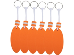 Conjunto De 6 Chaveiros Flutuantes Em Formato De Prancha De Surfe - Item Essencial Para Praticantes De Esportes Náuticos.