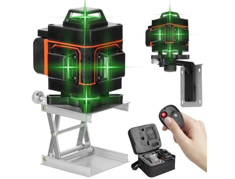 KKmoon 4D Mini Medidor de Nível Laser 16 Linhas -EU 220V KKMOON