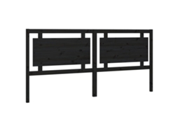 Bed Headboard, Bed Headboards Vidaxl Preto Madeira De Pinho (205.5 X 100 Cm)