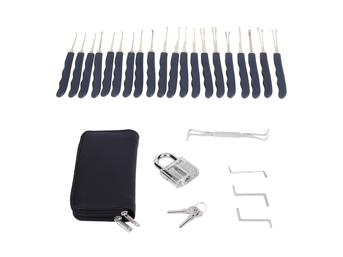 Laxiscreed Kit De 24 Cadeados De Combinação Transparentes Com Ferramentas E Acessórios Para Desbloqueio