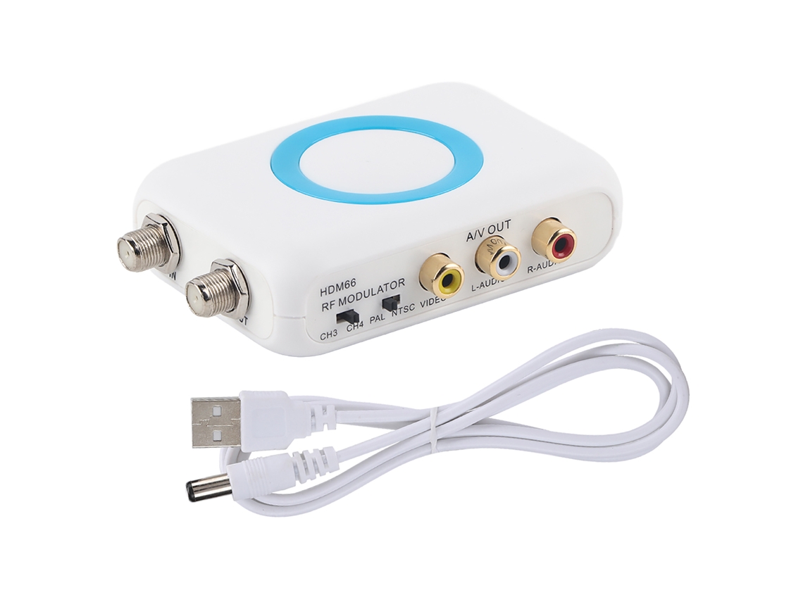 Aetheria modulador de Vídeo Hd Rf Profissional Portátil Abs Hdm66 com Saída Pal/ntsc Flexível 1080p