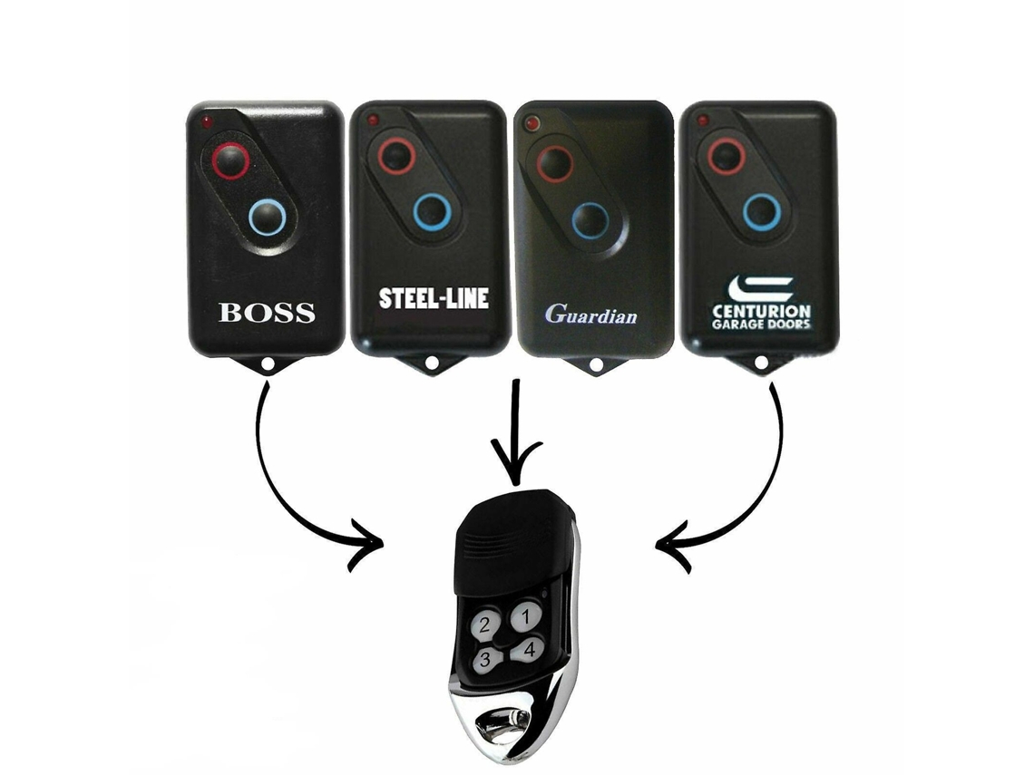 2x Controle Remoto para Porta de Garagem Boss Guardian Steelline 2211l Bht4/bol4/bol6/brd1 Substituição BRILVIBERA