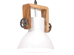 Hanging Lamp, Hanging Lamps Vidaxl Branco Ferro (ø 19 Cm)