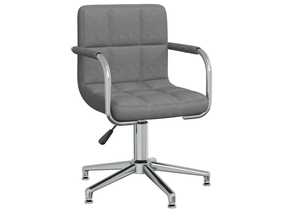Cadeira de escritório giratória VIDAXL Cinzeto Tecido (48x47x(74.5-88.5) cm)