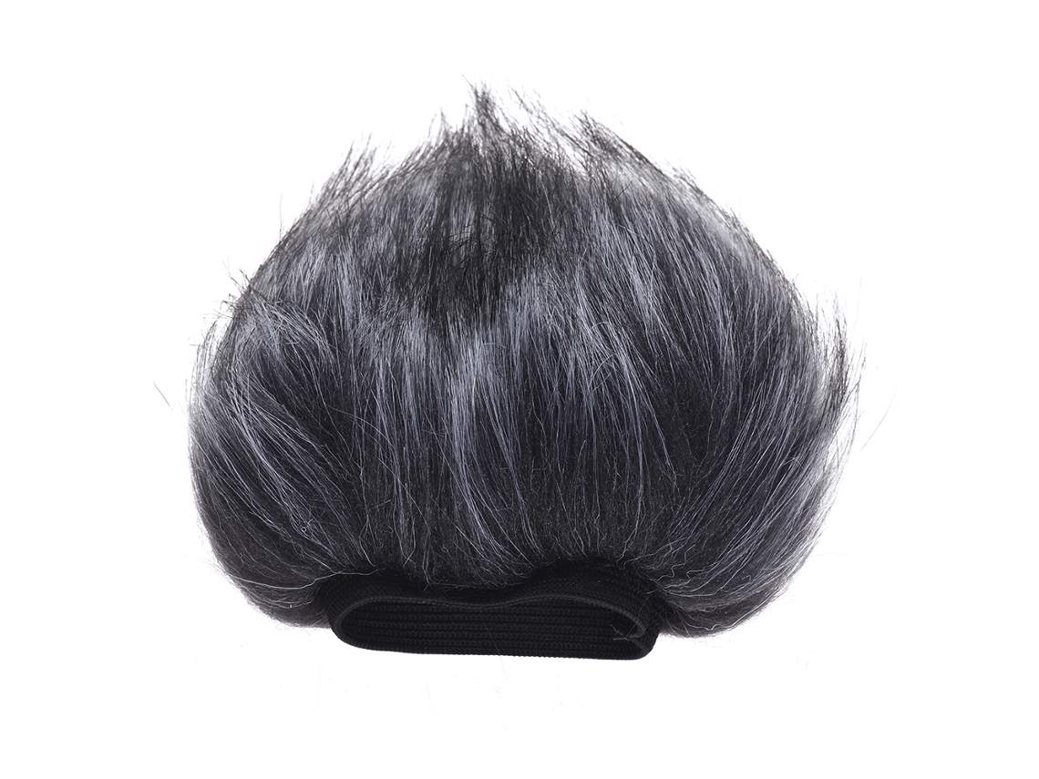 Paraviento Peludo Ey-m23 De Pelo Artificial Para Zoom H1 H2n H4n Pro H6 Sony D50 D100 Gris-blanco